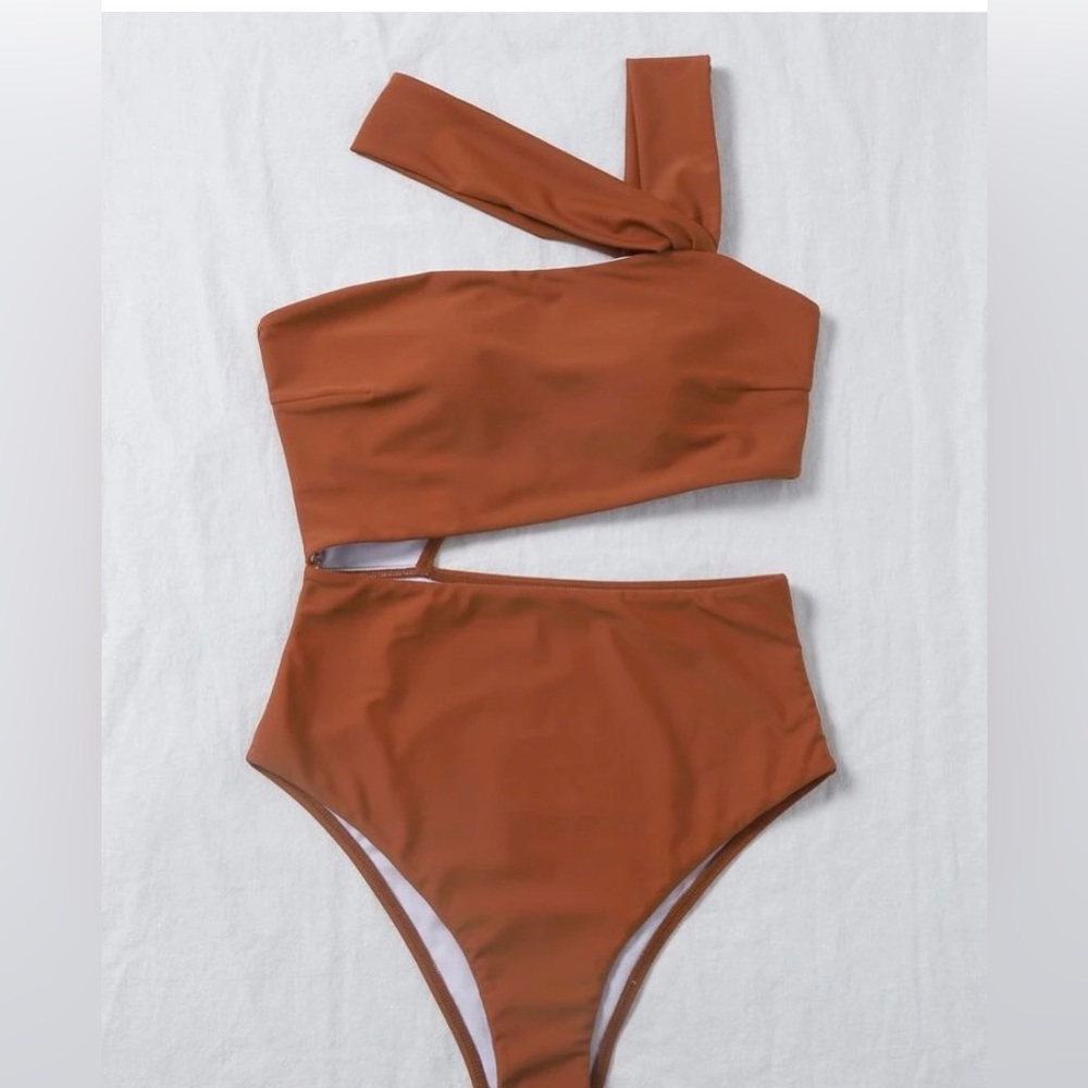 SHEIN swimsuit. Burnt orange.